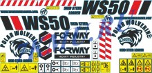 Стикеры для мини-погрузчика Forway WS50